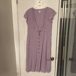 L Space deep V dress